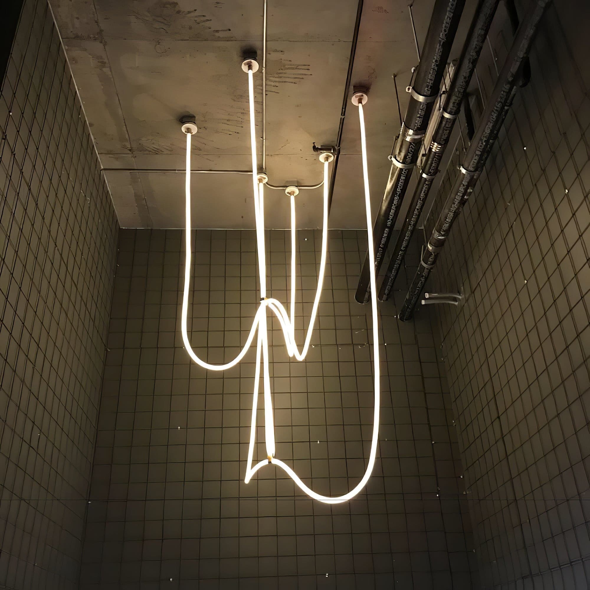 Lampada a sospensione flessibile Nelanoa