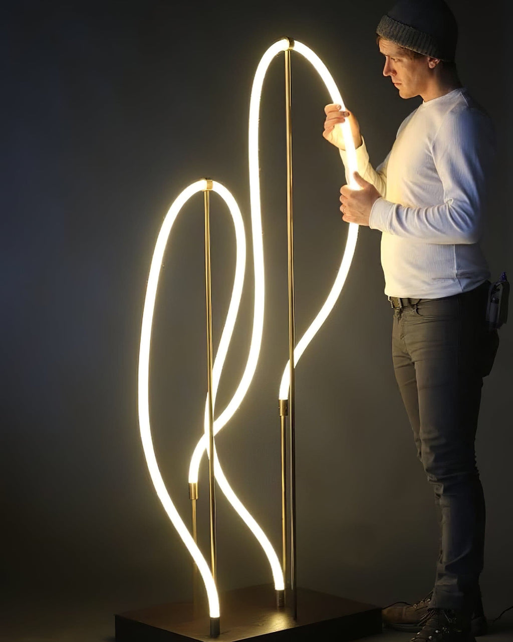 Lampada a sospensione flessibile Nelanoa