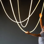 Lampada a sospensione flessibile Nelanoa