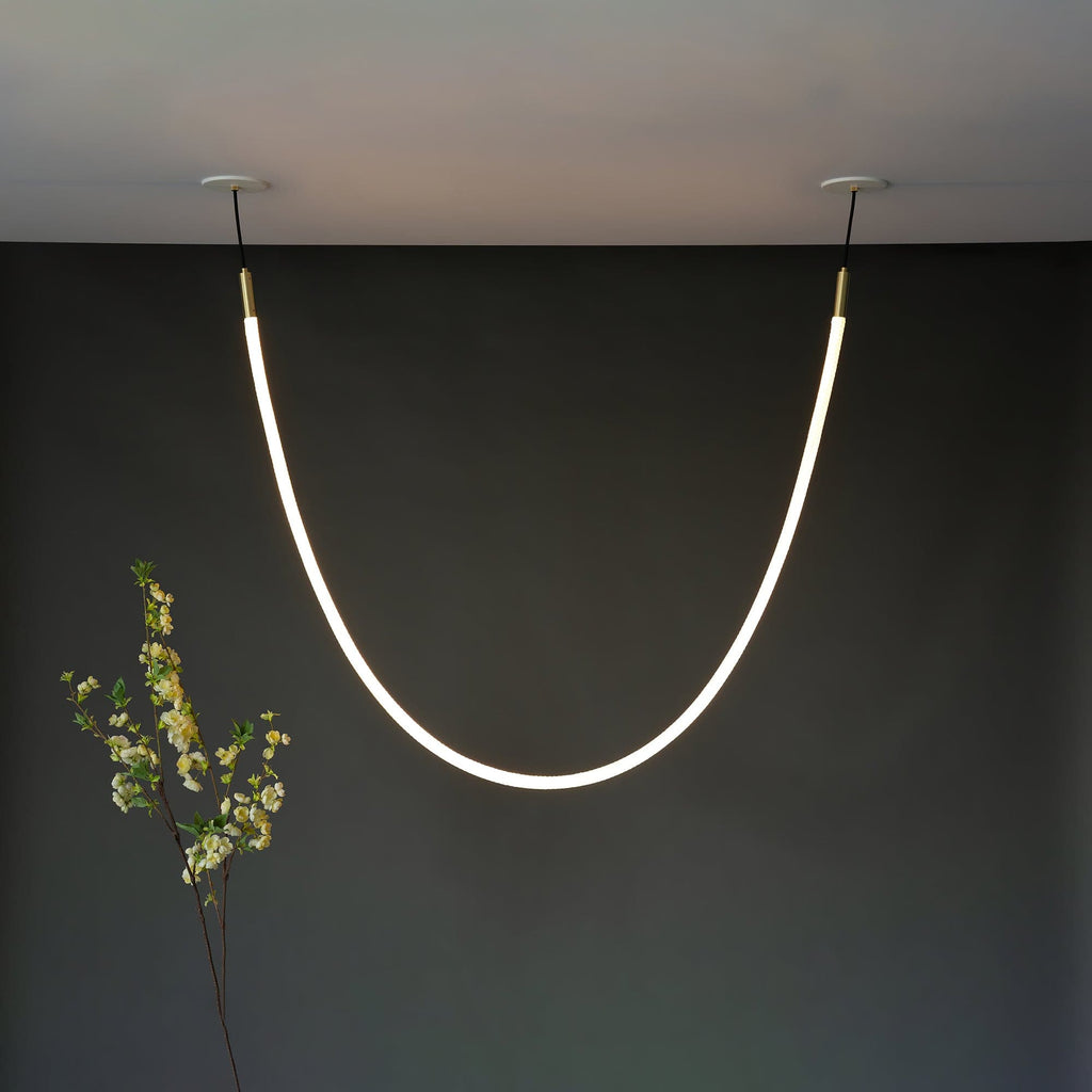 Lampada a sospensione flessibile Nelanoa