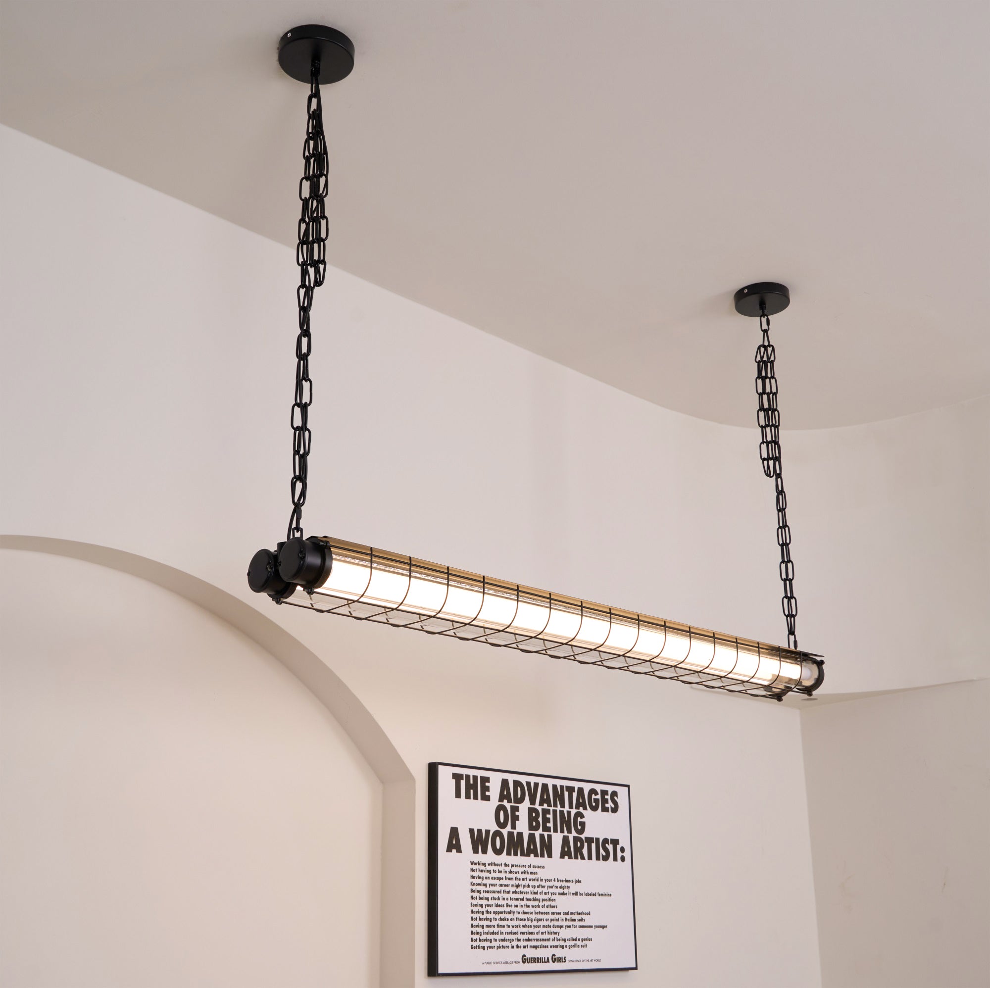 Lampada a sospensione tubolare Feniaetta