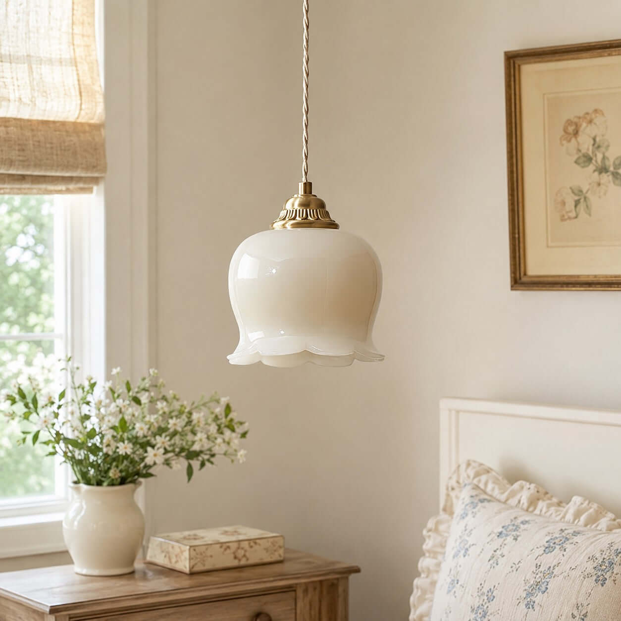Lampada a sospensione floreale Solcira