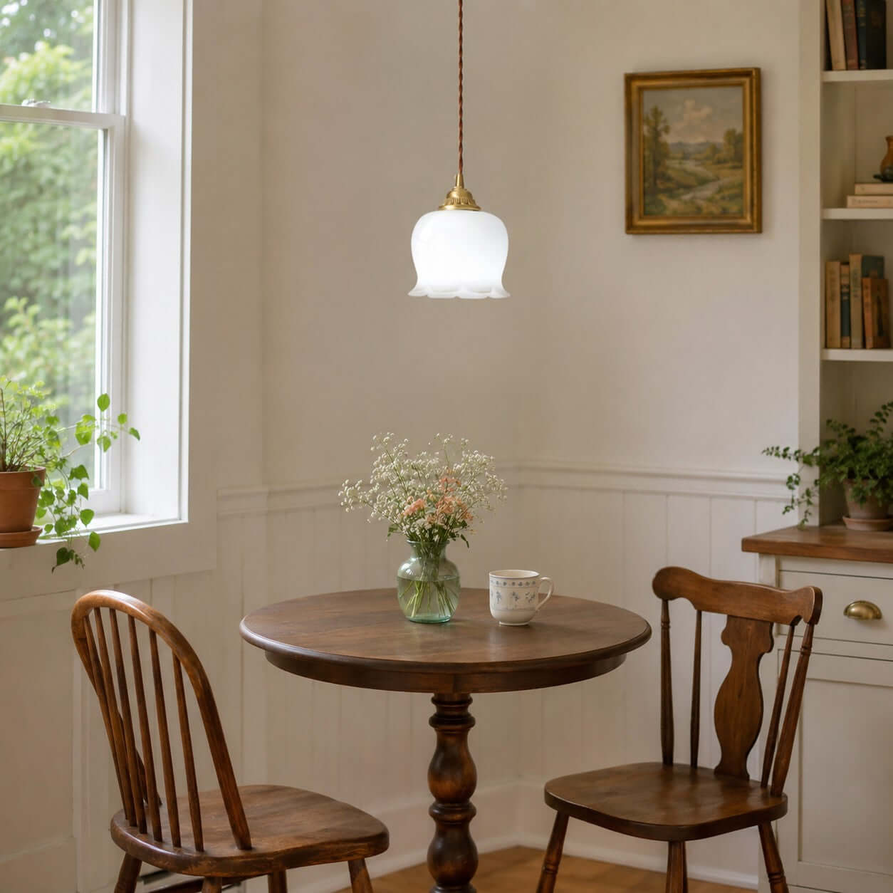 Lampada a sospensione floreale Solcira