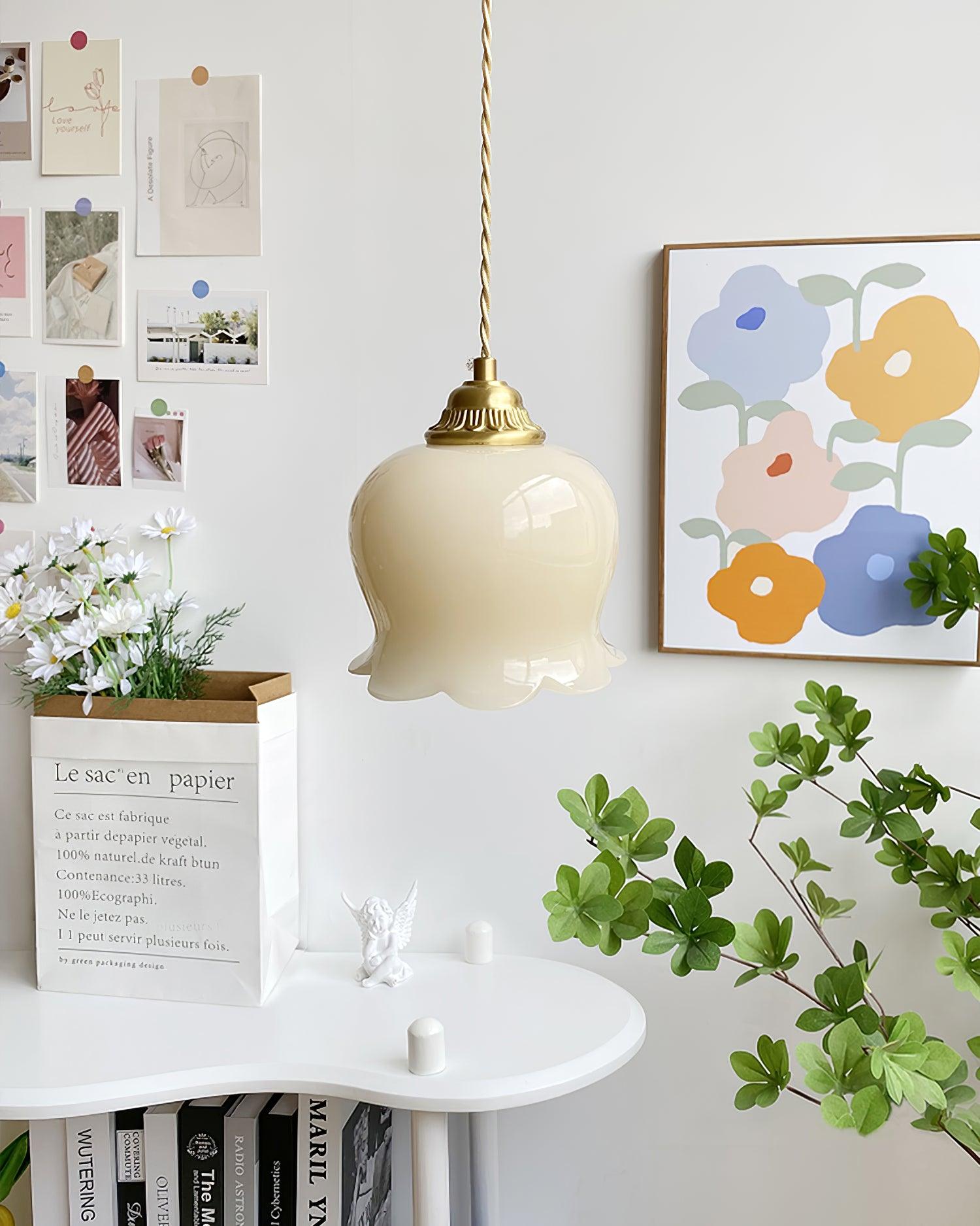 Lampada a sospensione floreale Lucorama
