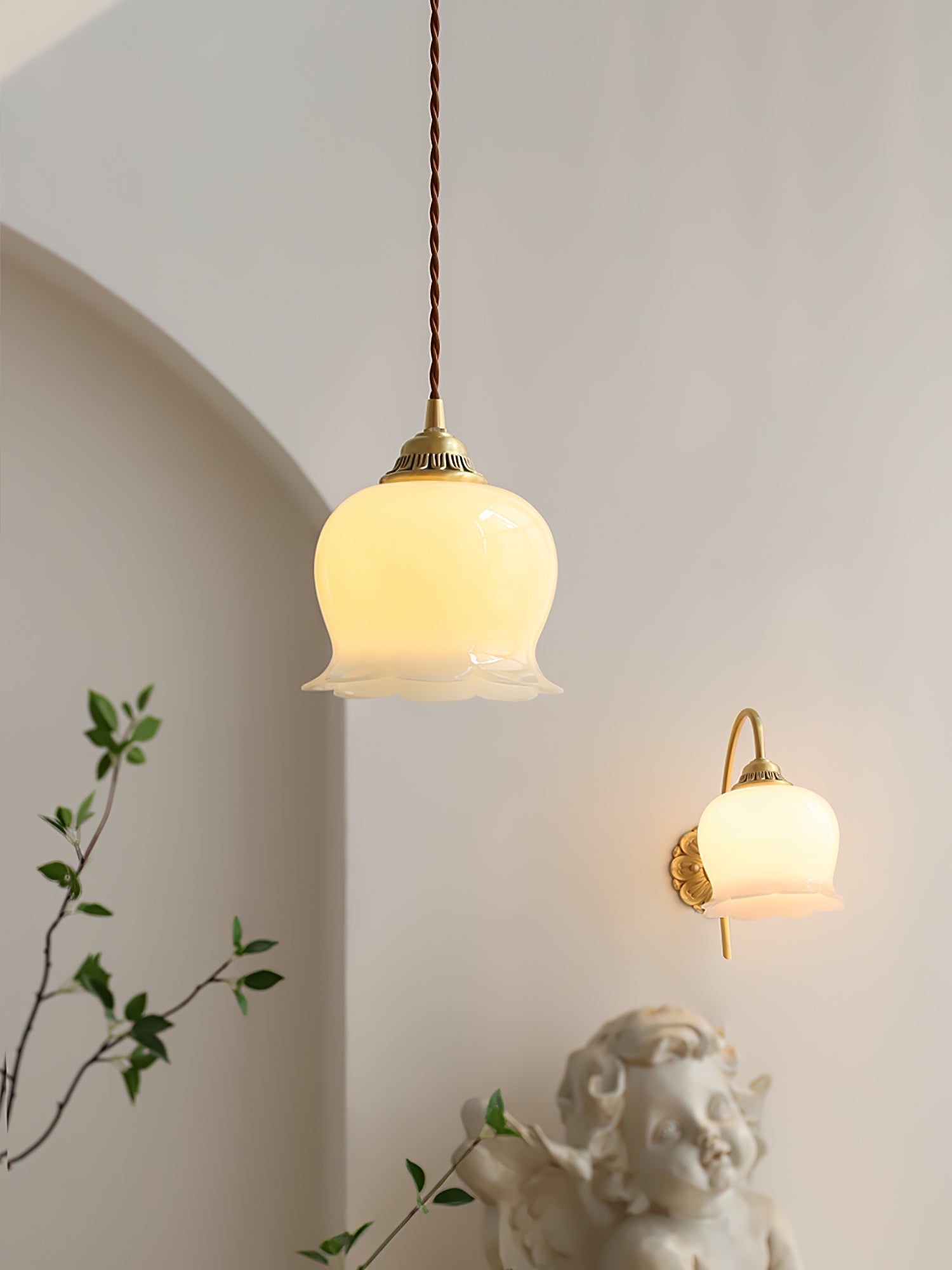 Lampada a sospensione floreale Lucorama
