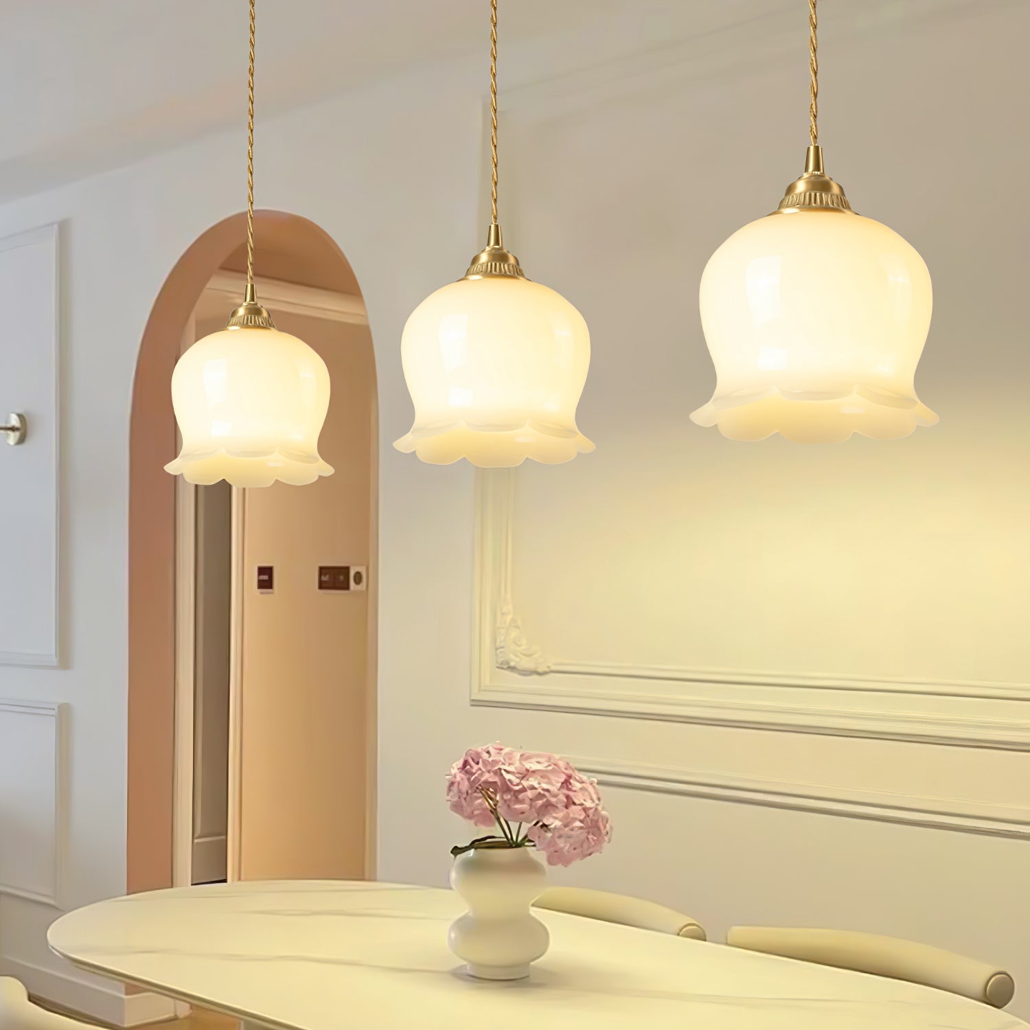 Lampada a sospensione floreale Lucorama