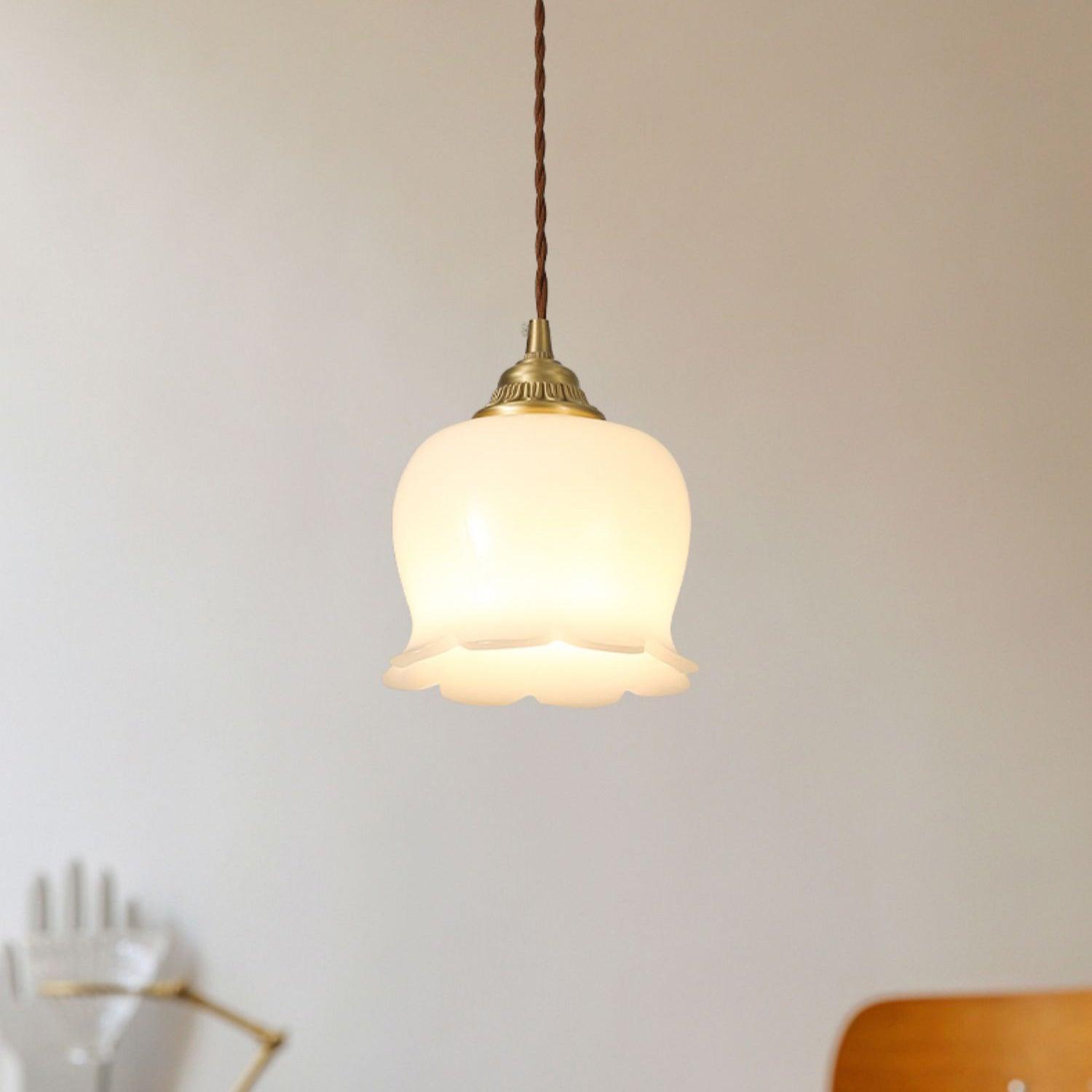 Lampada a sospensione floreale Solcira