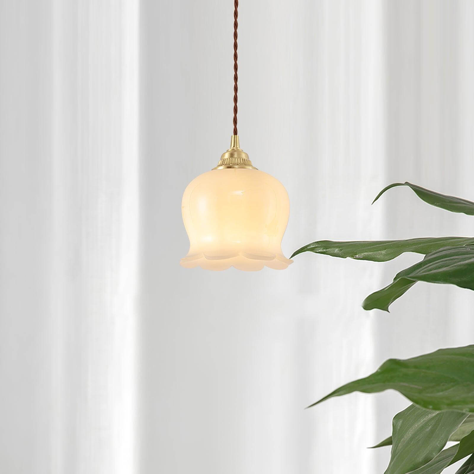 Lampada a sospensione floreale Solcira