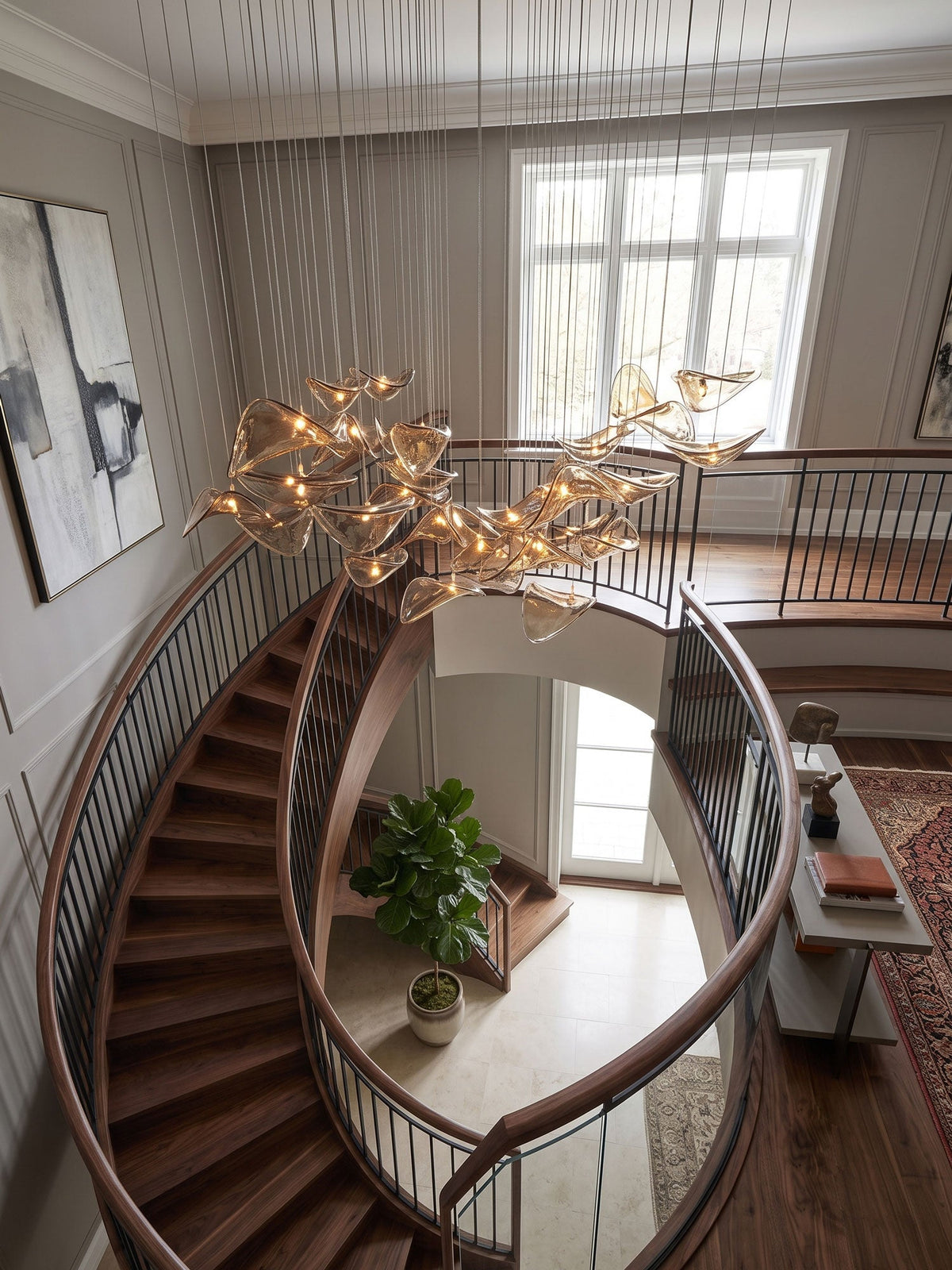 Wave Floating Leaf Chandelier – detail 6