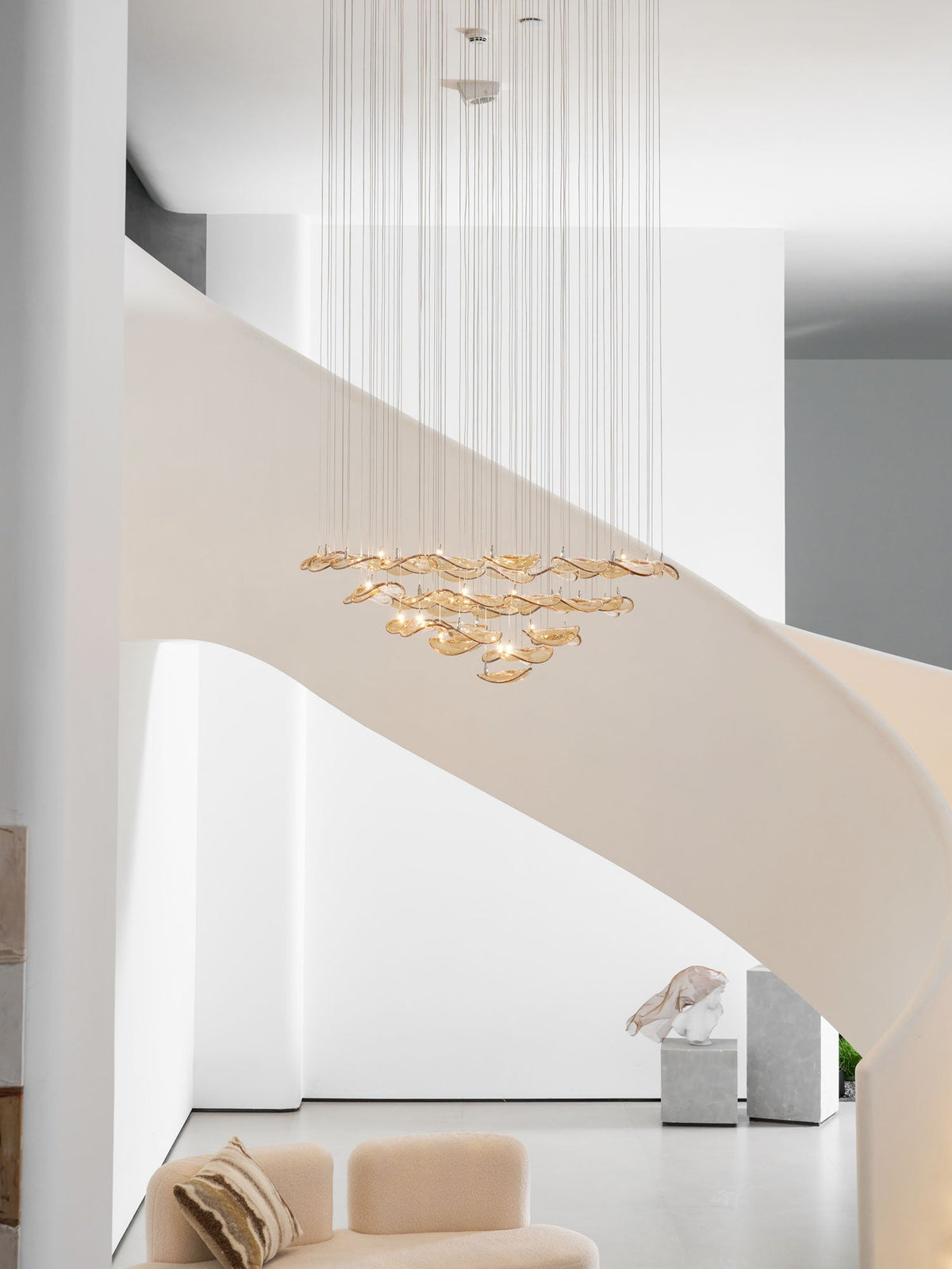 Wave Floating Leaf Chandelier – detail 36
