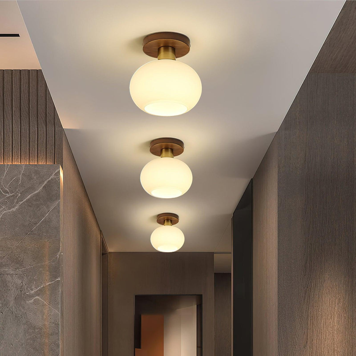 White Shell Ceiling Lamp – detail 2