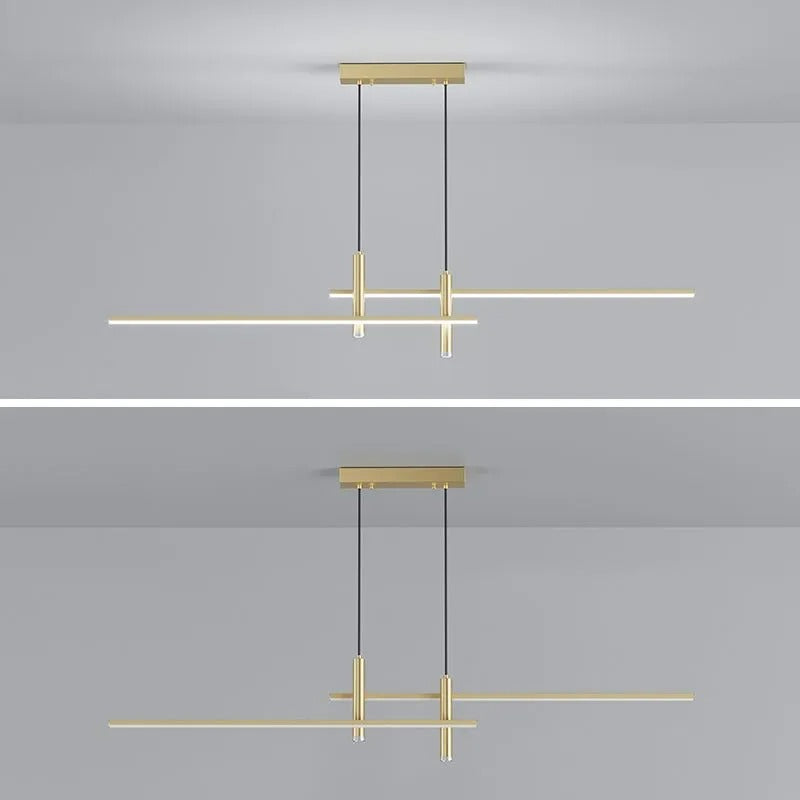 Lampada a sospensione lineare Terora