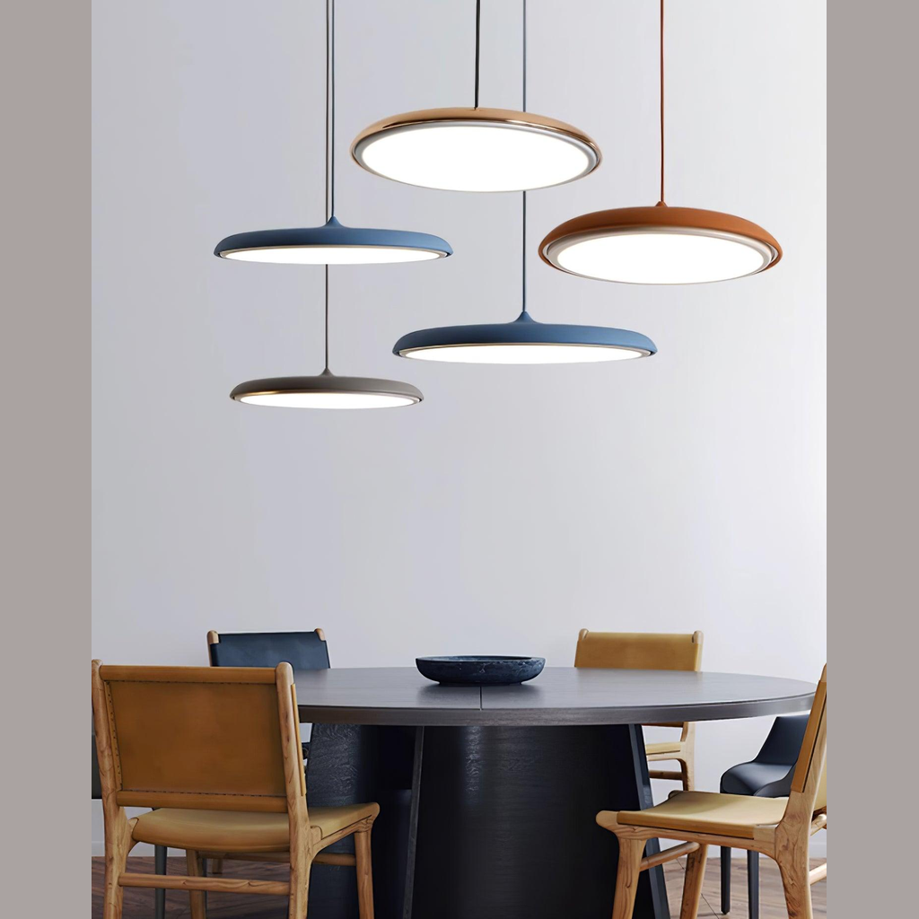 Lampada a sospensione rotonda Luciro