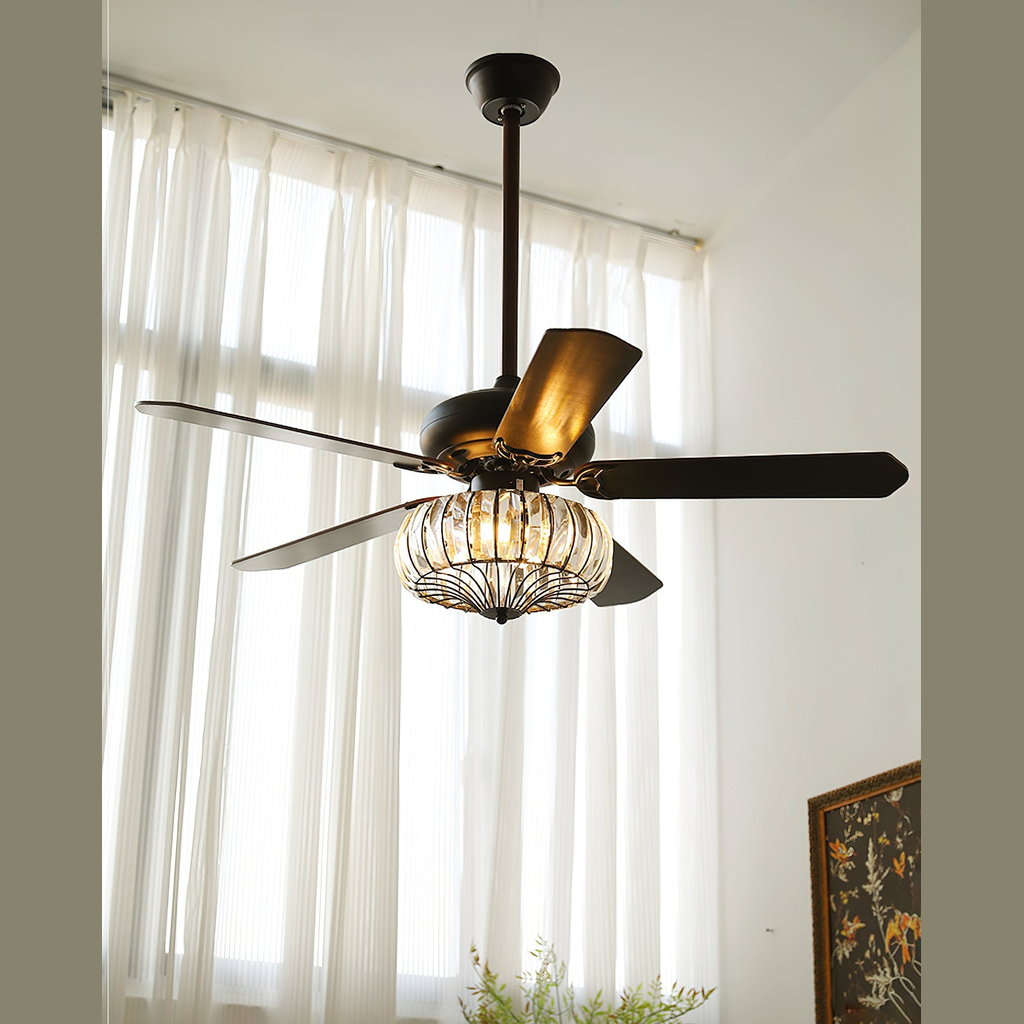 Ventilateur de plafond lumineux Sélerine