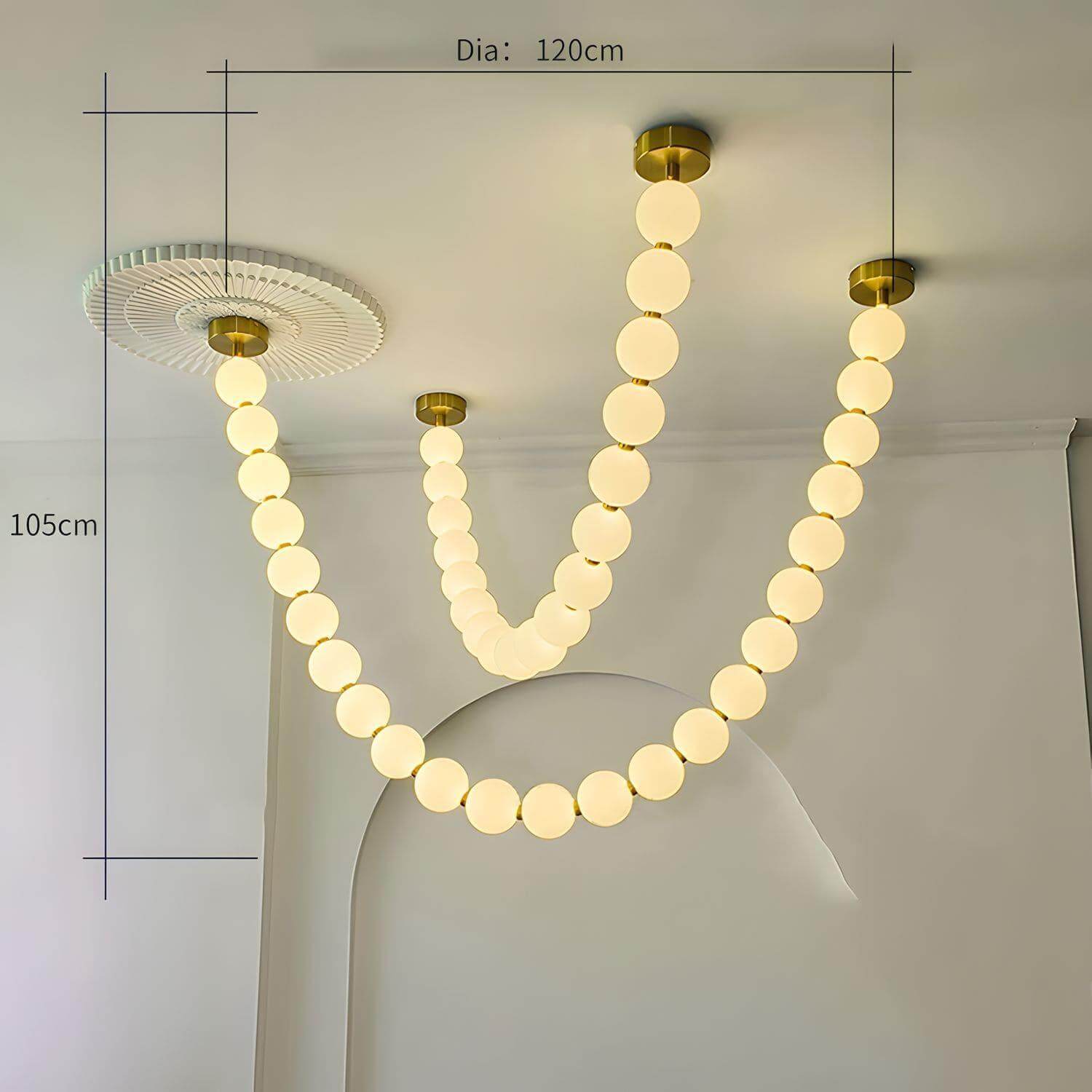 Lampadario a sfere Calonani