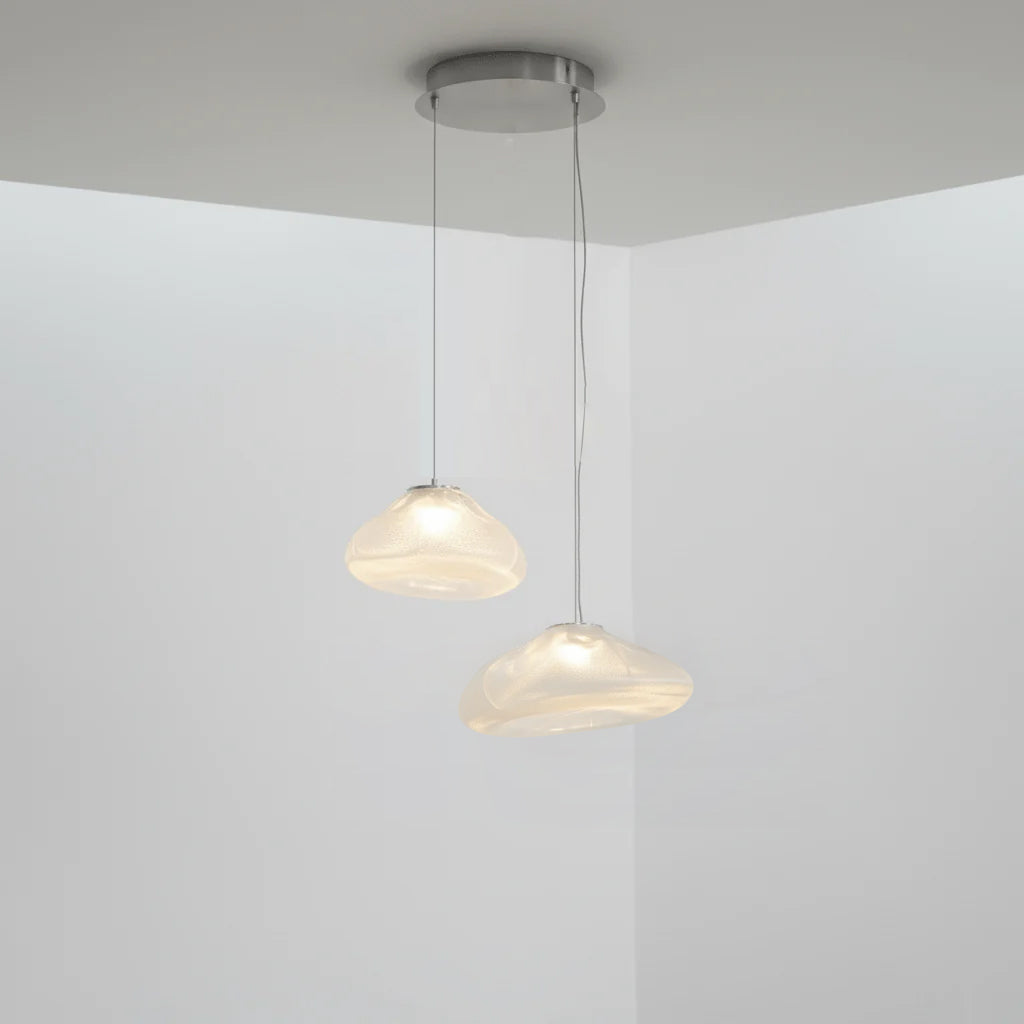 Lampada a sospensione scultorea Sileli