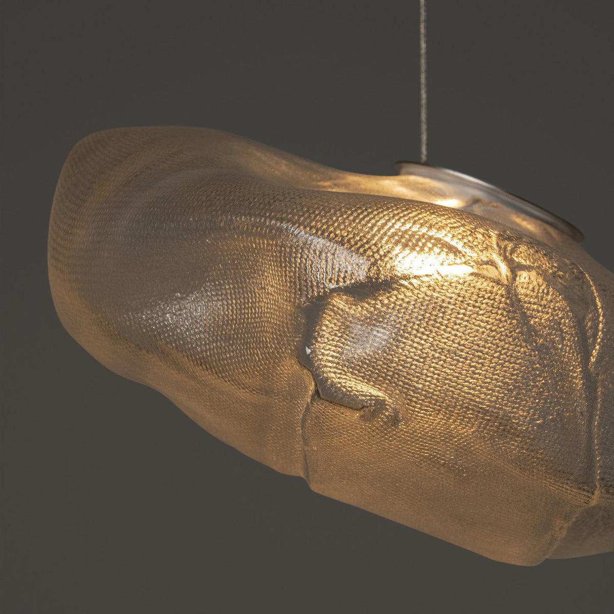 Lampada a sospensione scultorea Sileli