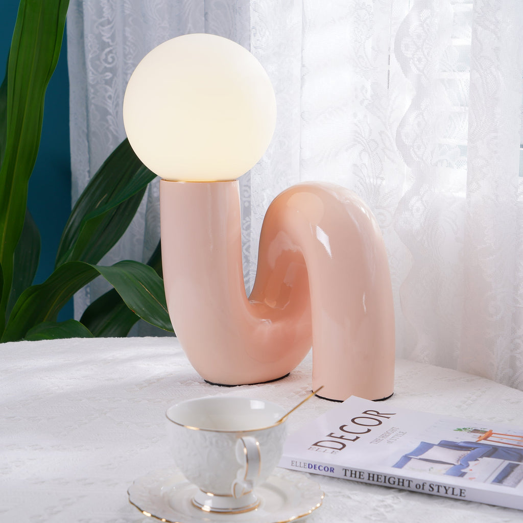 Lampada da tavolo spirale Velelio