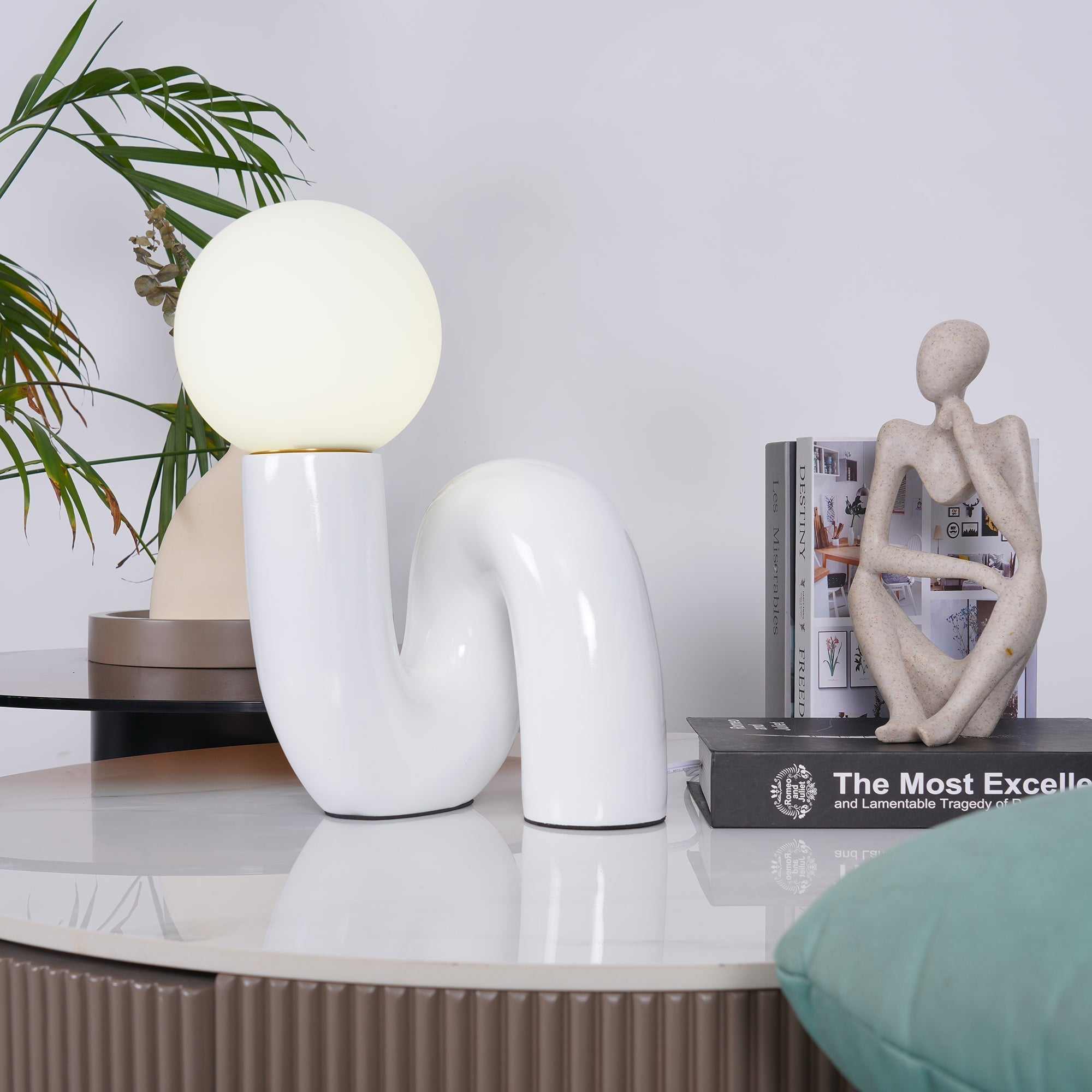 Lampada da tavolo spirale Velelio