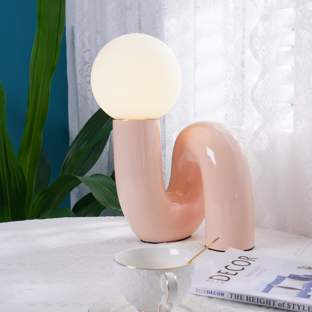 Lampada da tavolo spirale Velelio