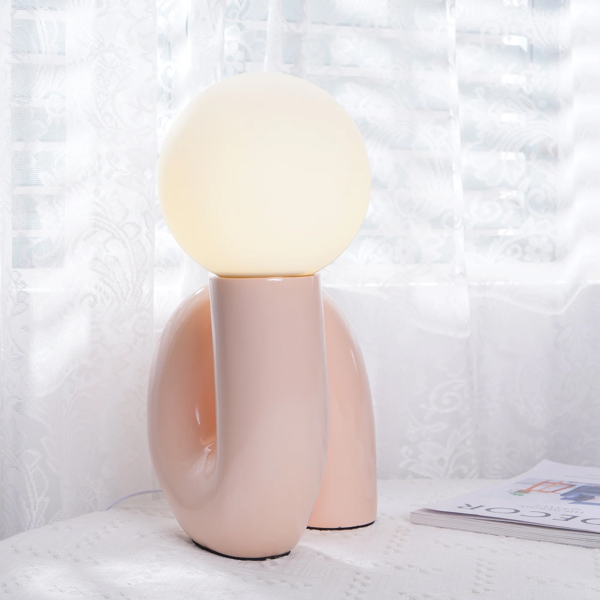 Lampada da tavolo spirale Velelio