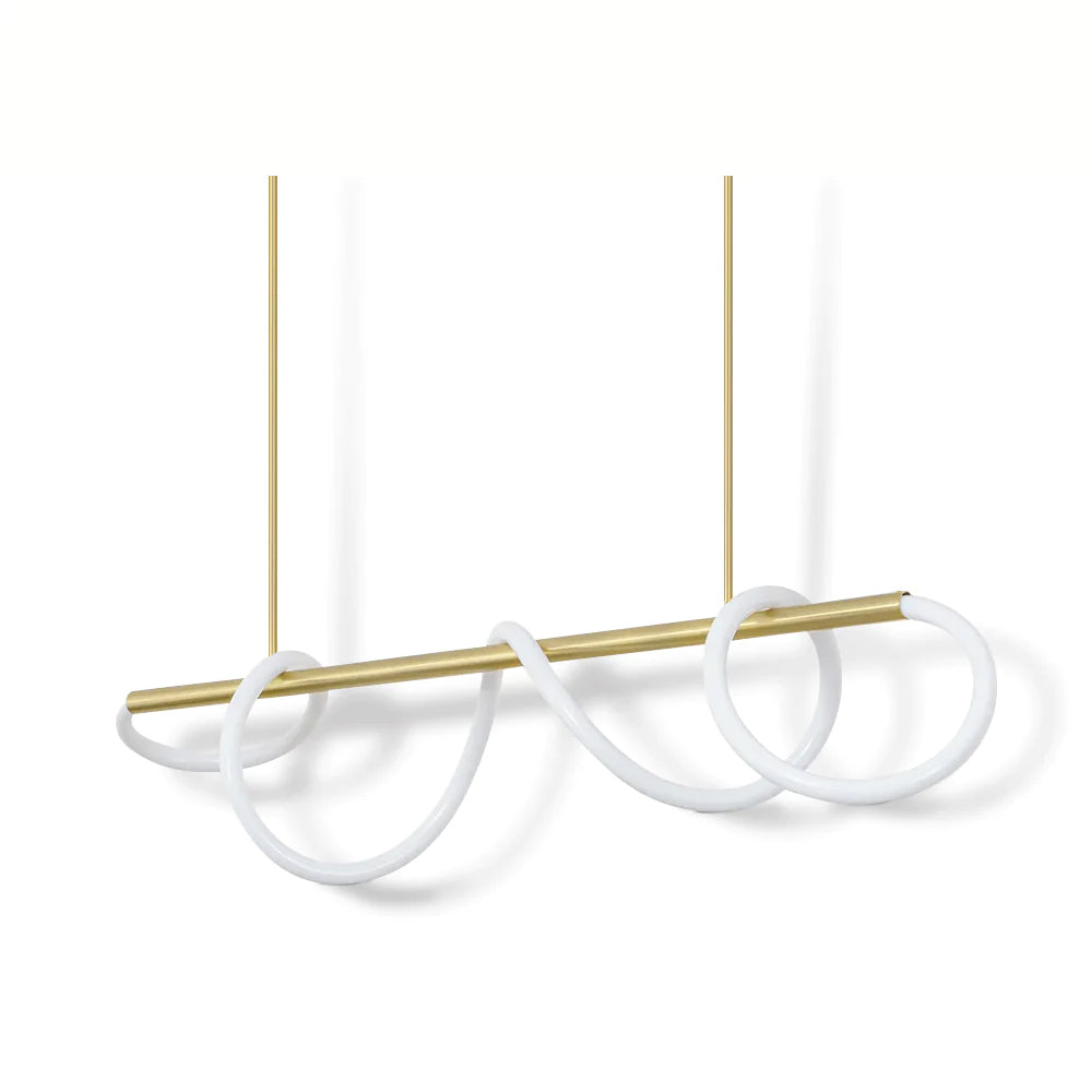 Serpentine Glow Gold Chandelier – detail 14