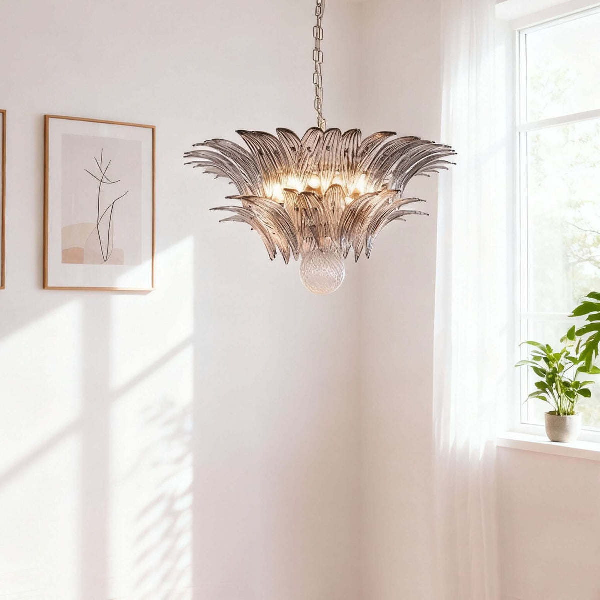Lampadario a palmetta Solilola