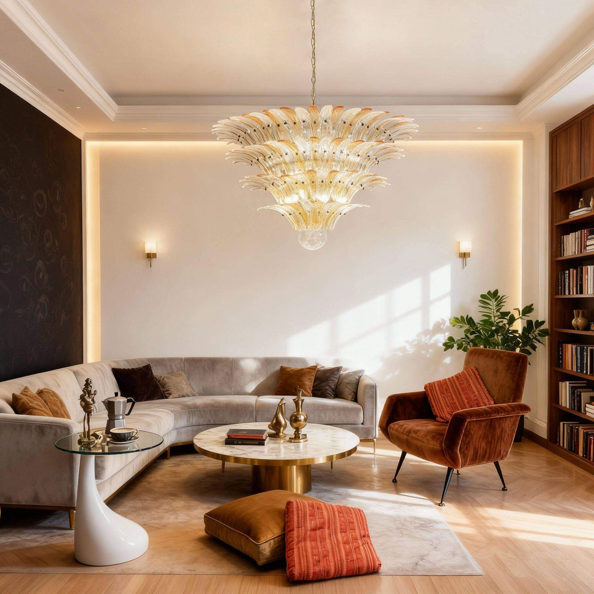 Lampadario a palmetta Solilola