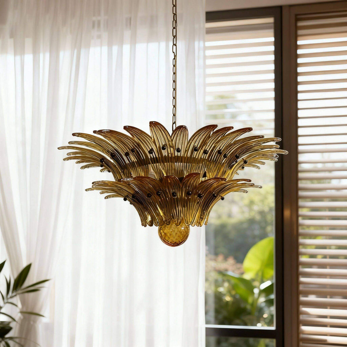 Lampadario a palmetta Solilola
