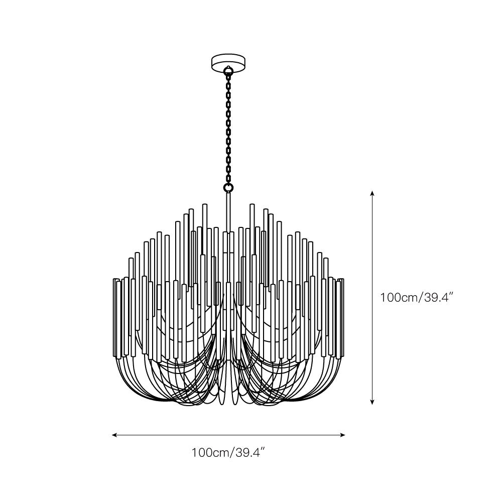 Lampadario rotondo Elanori